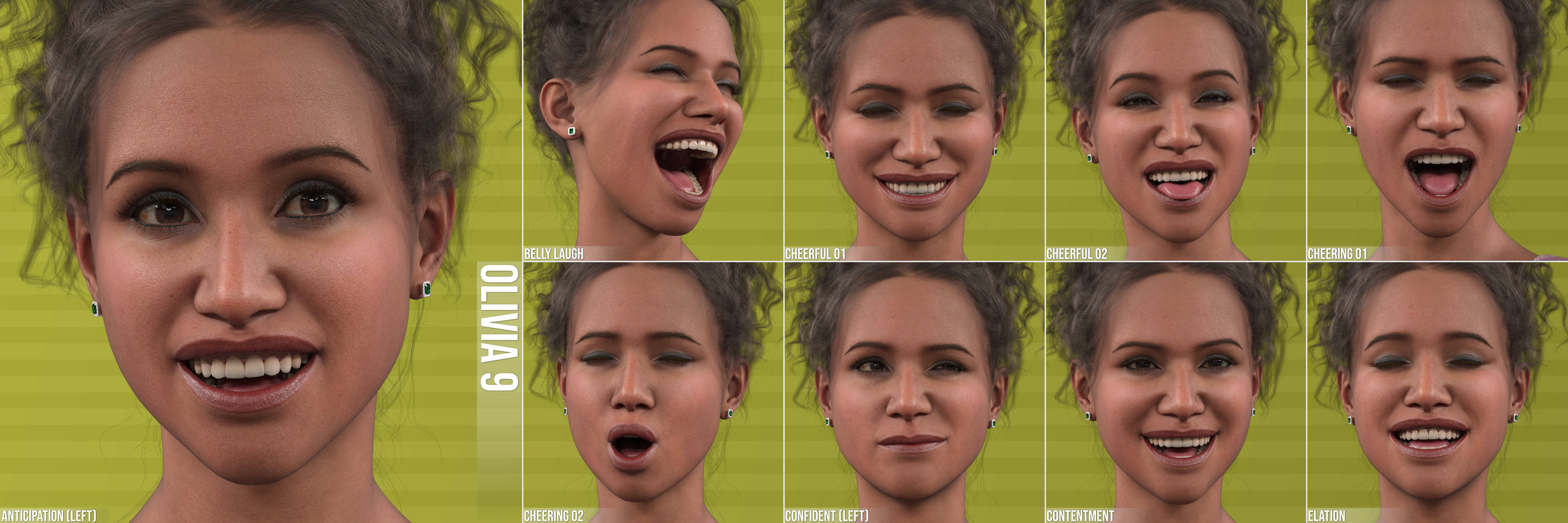 Ng Faces Of Pleasure And Happiness For Genesis 9 Daz 3d