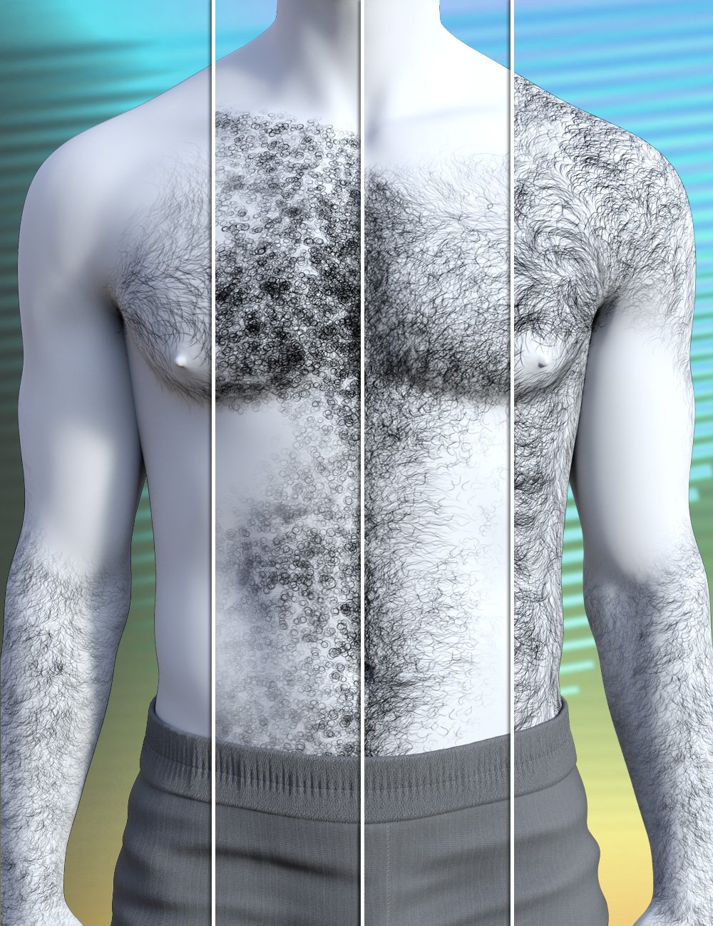 Jepe's Masculine Body Hair Project for Genesis 9 by: Jepe, 3D Models by Daz 3D