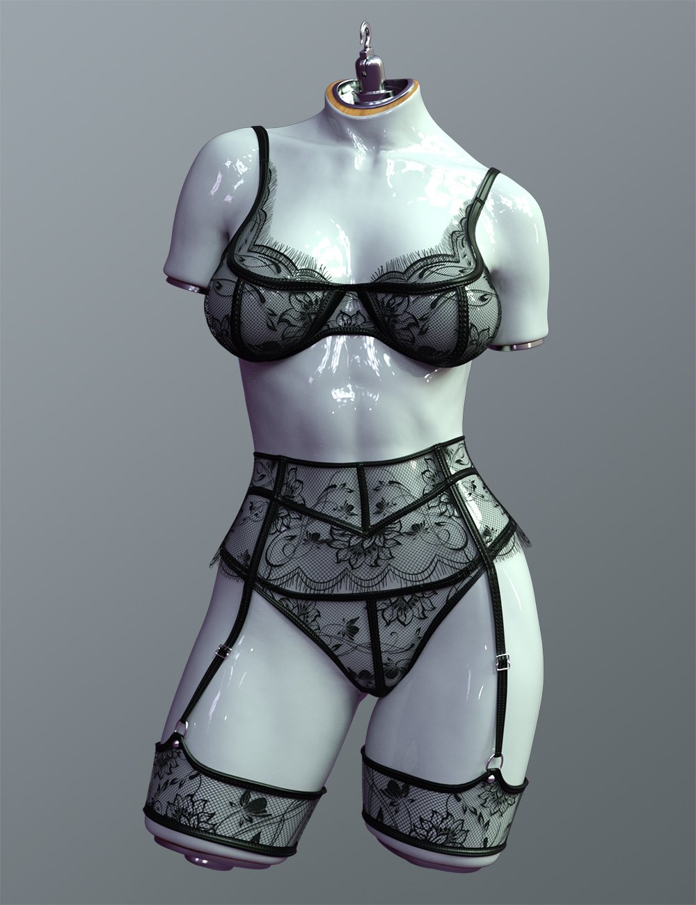 X-Fashion Atenea Lingerie for Genesis 9 by: xtrart-3d, 3D Models by Daz 3D