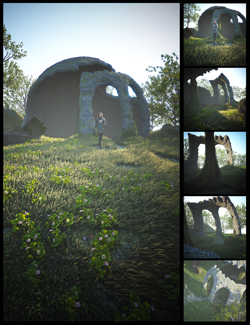 The Dome Old Tree by: Gendragon3D, 3D Models by Daz 3D