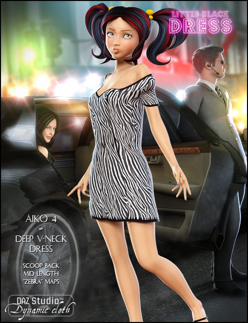 Little Black Dress by: OptiTex, 3D Models by Daz 3D
