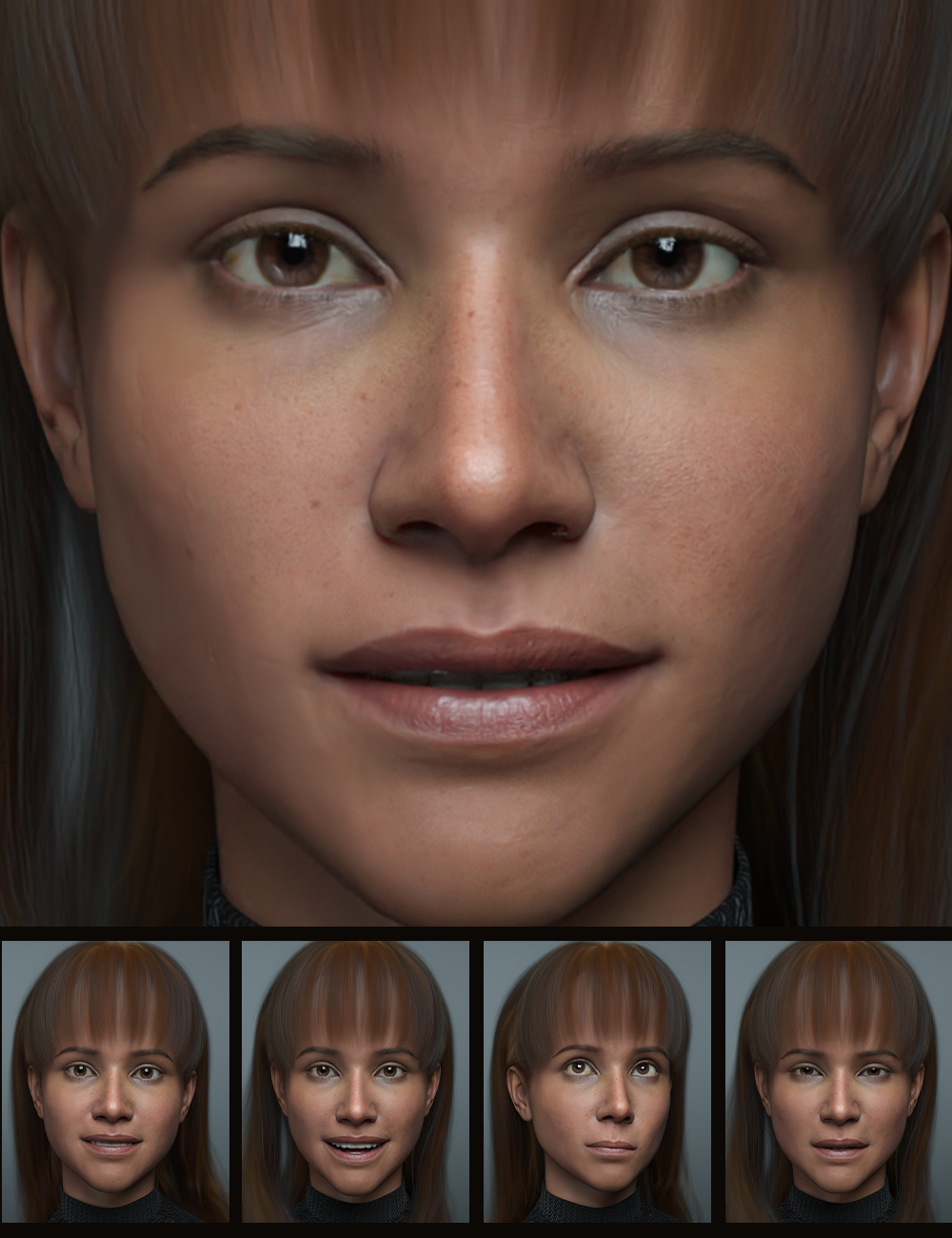 The Expression Collection for Olivia 9 by: Quixotry, 3D Models by Daz 3D