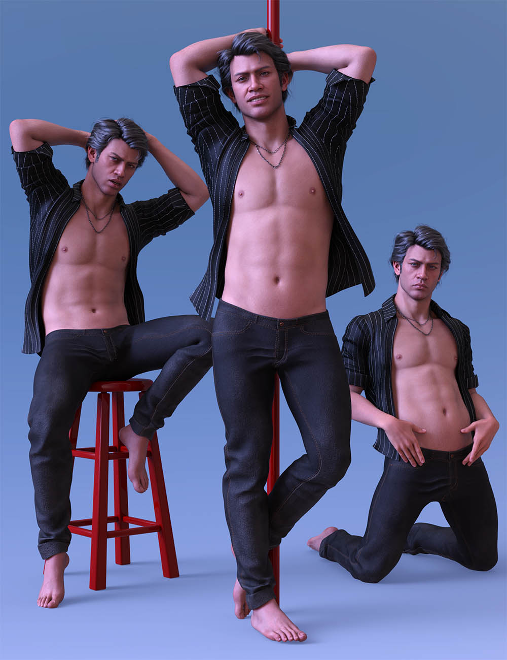 CDI Steamy Poses for Genesis 9 Masculine by: Capsces Digital Ink, 3D Models by Daz 3D