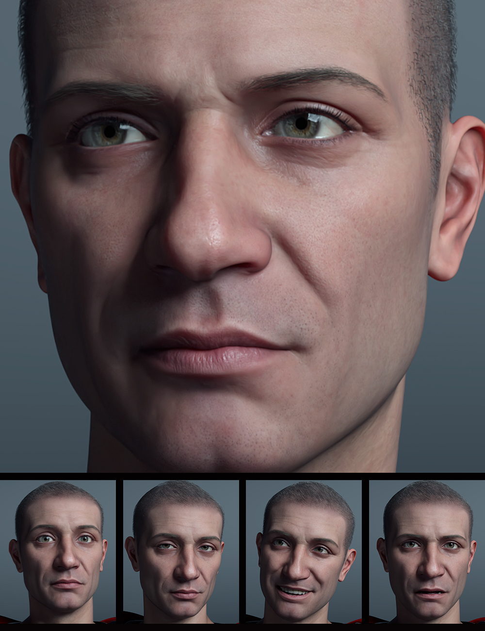 The Expression Collection for Julius 9 by: Quixotry, 3D Models by Daz 3D