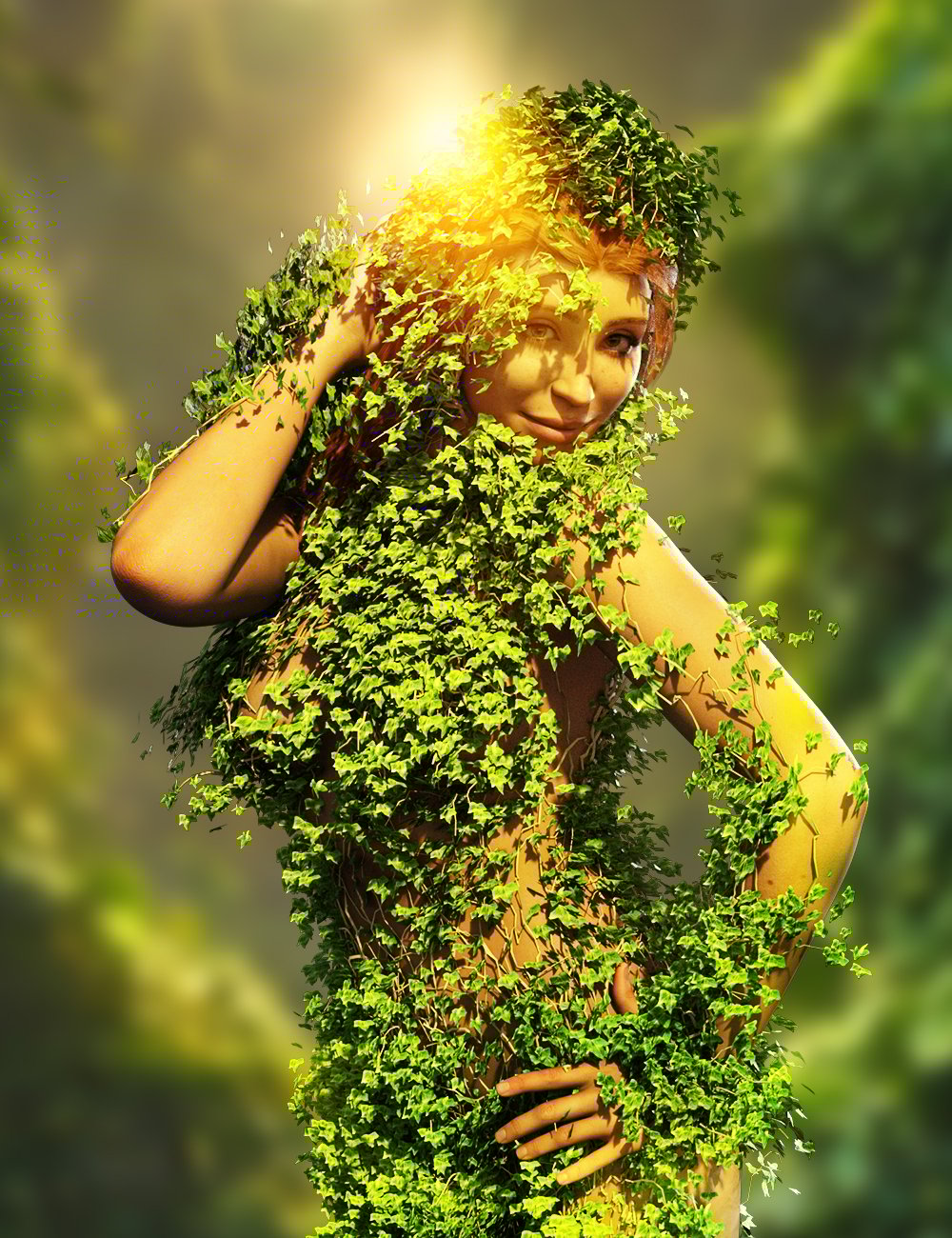 Ivy Chick Outfit for Genesis 9 by: Meshitup, 3D Models by Daz 3D