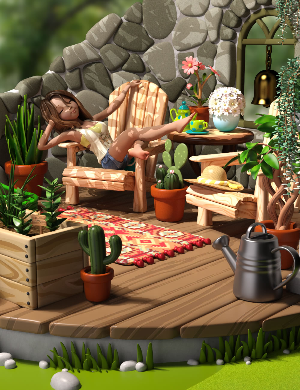 Garden Spot by: SilvaAnt3d, 3D Models by Daz 3D