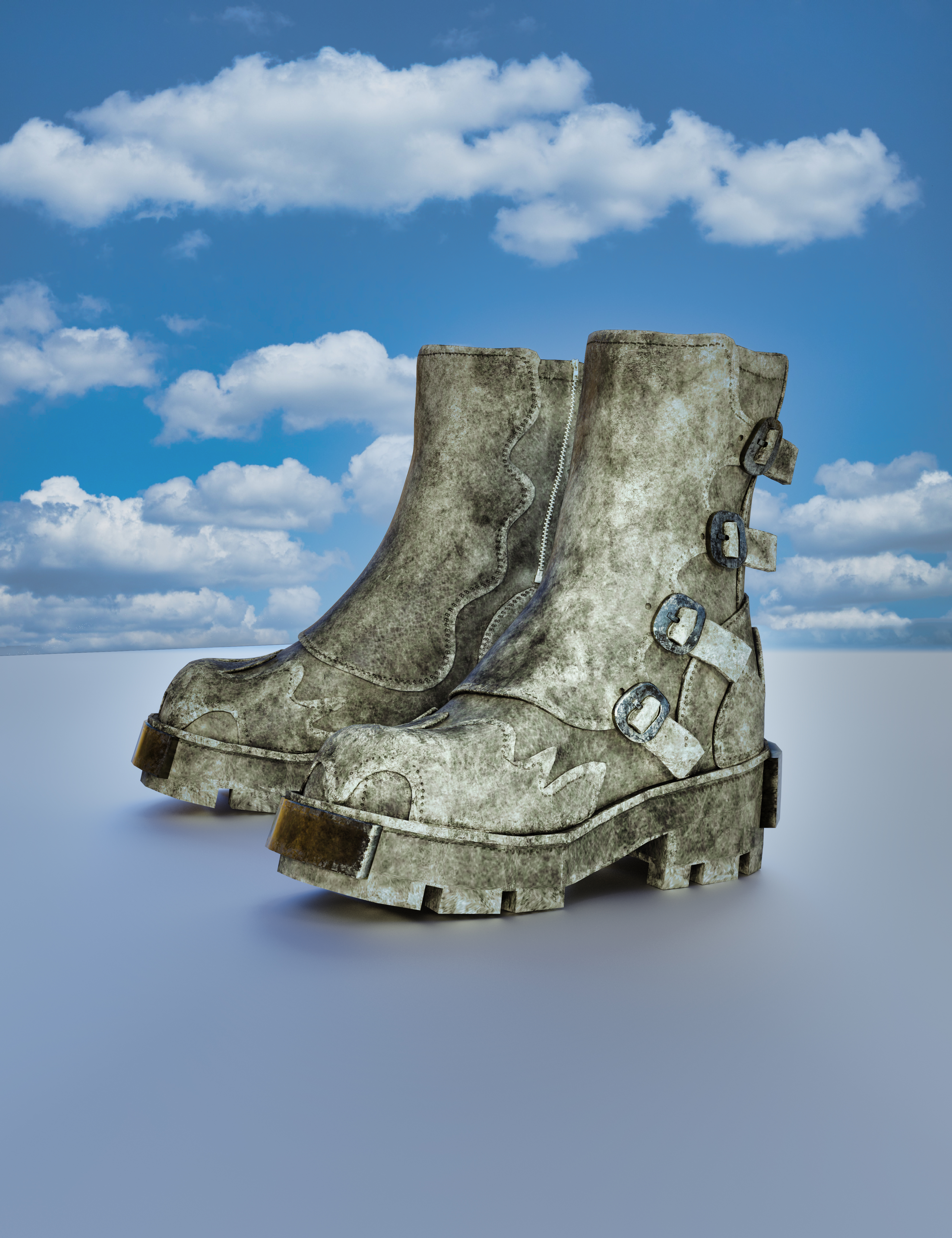 Boots Gothz 01 for Genesis 9 by: Lyone, 3D Models by Daz 3D