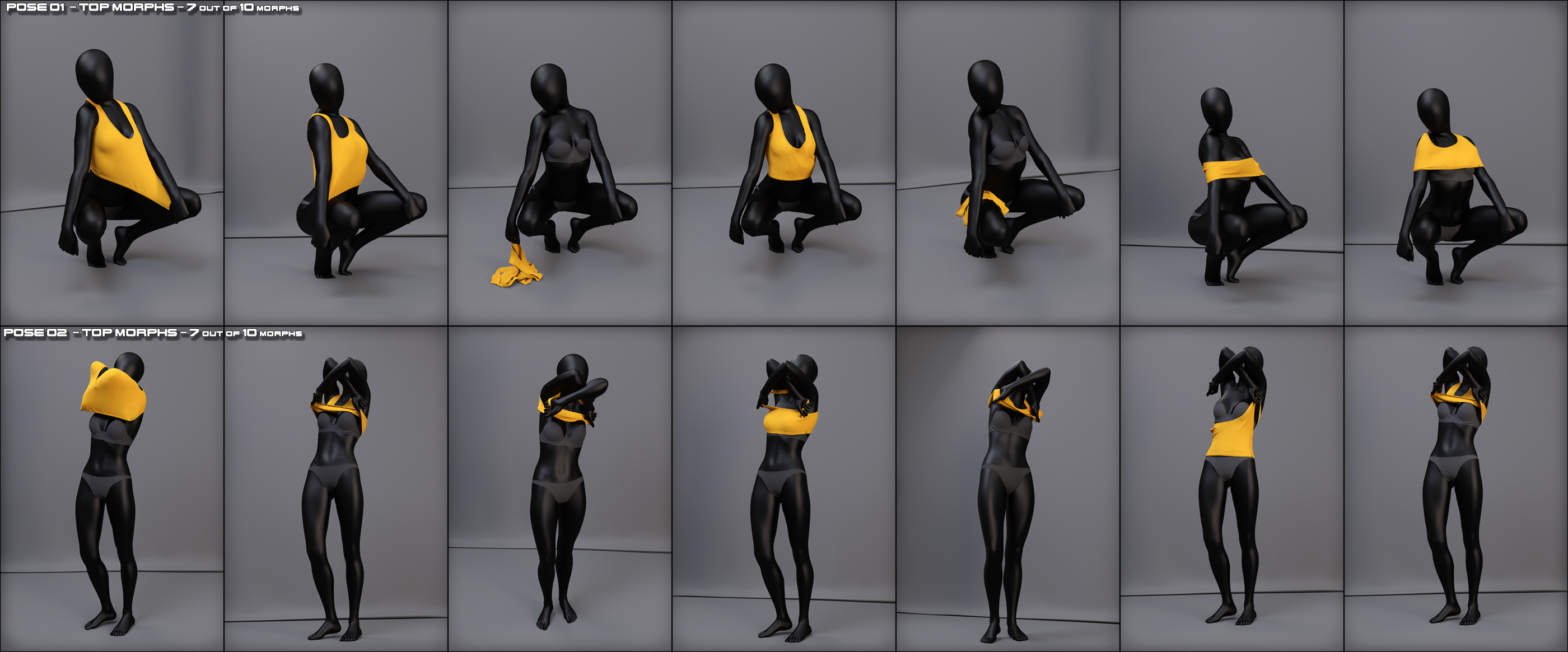 Undress And Get Dressed Poses With Clothes And Morphs Vol 2 For G8 And 81 Daz 3d 