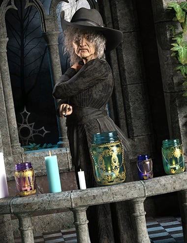 dForce DC Season of the Witch for Genesis 9 and 8 Female | Daz 3D