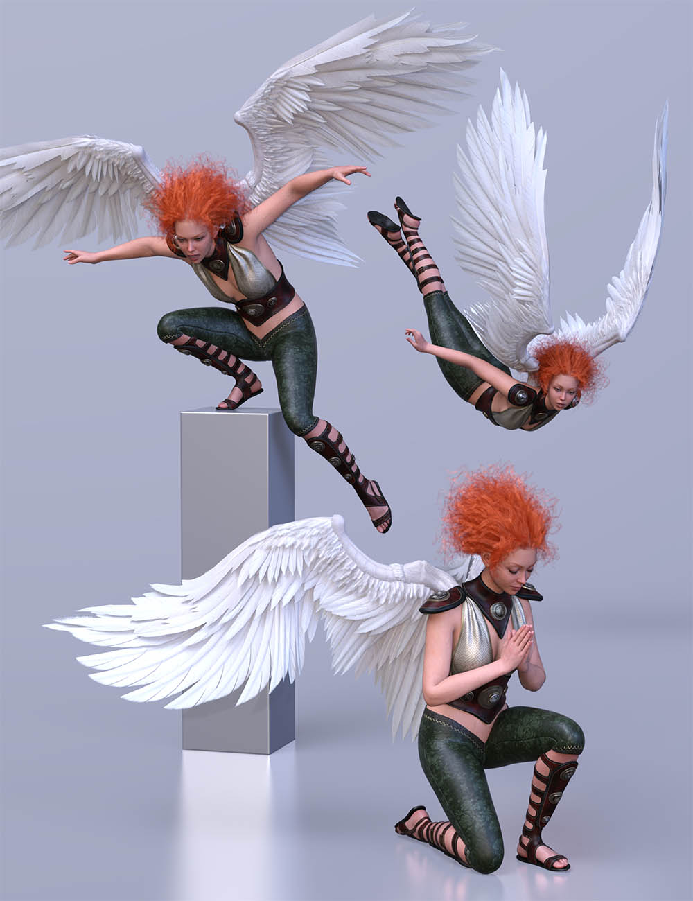 CDI Angel Poses for Genesis 9 Feminine by: Capsces Digital Ink, 3D Models by Daz 3D