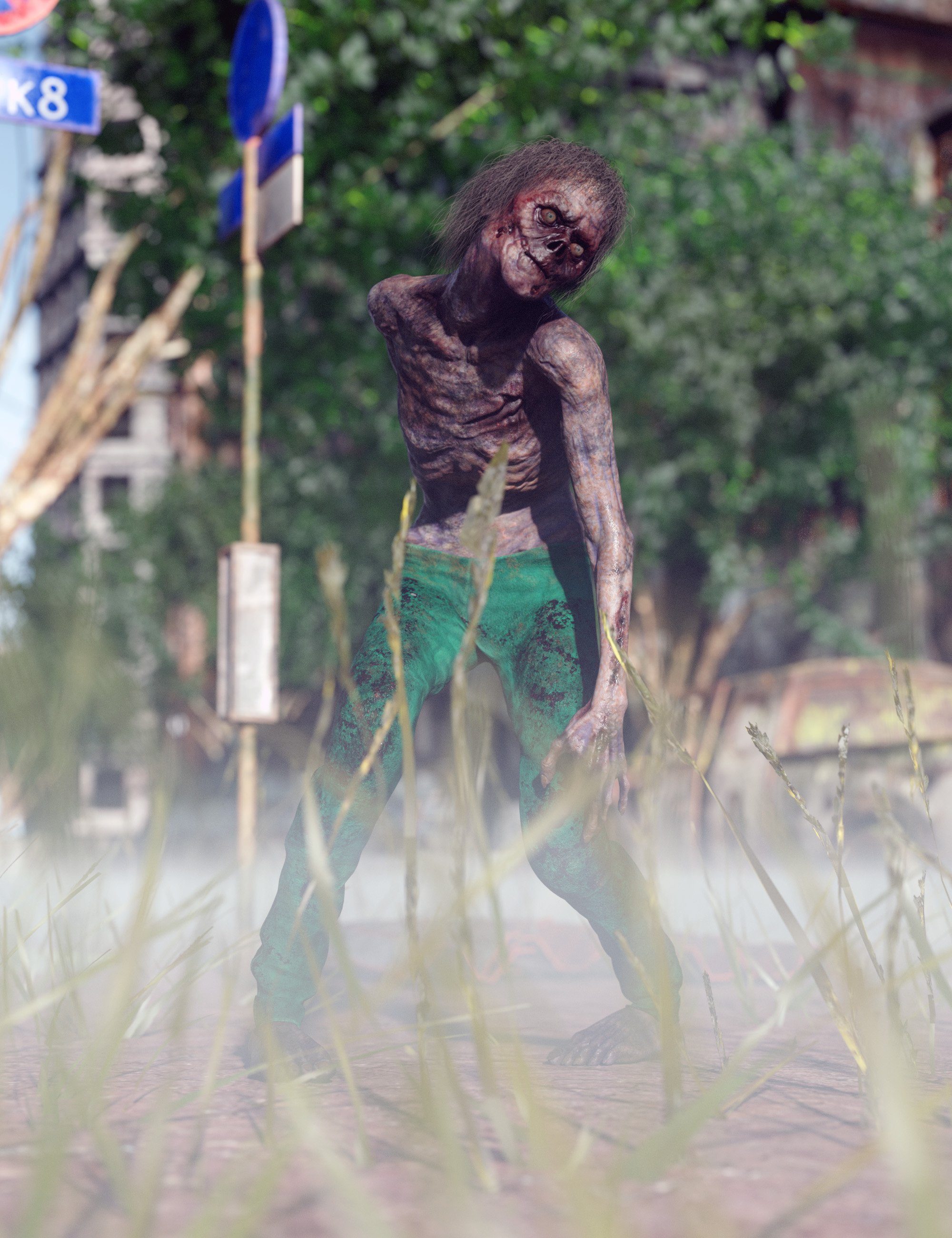 IGD Noshers Poses for Monster Mashup Zombies and Genesis 9 by: Islandgirl, 3D Models by Daz 3D