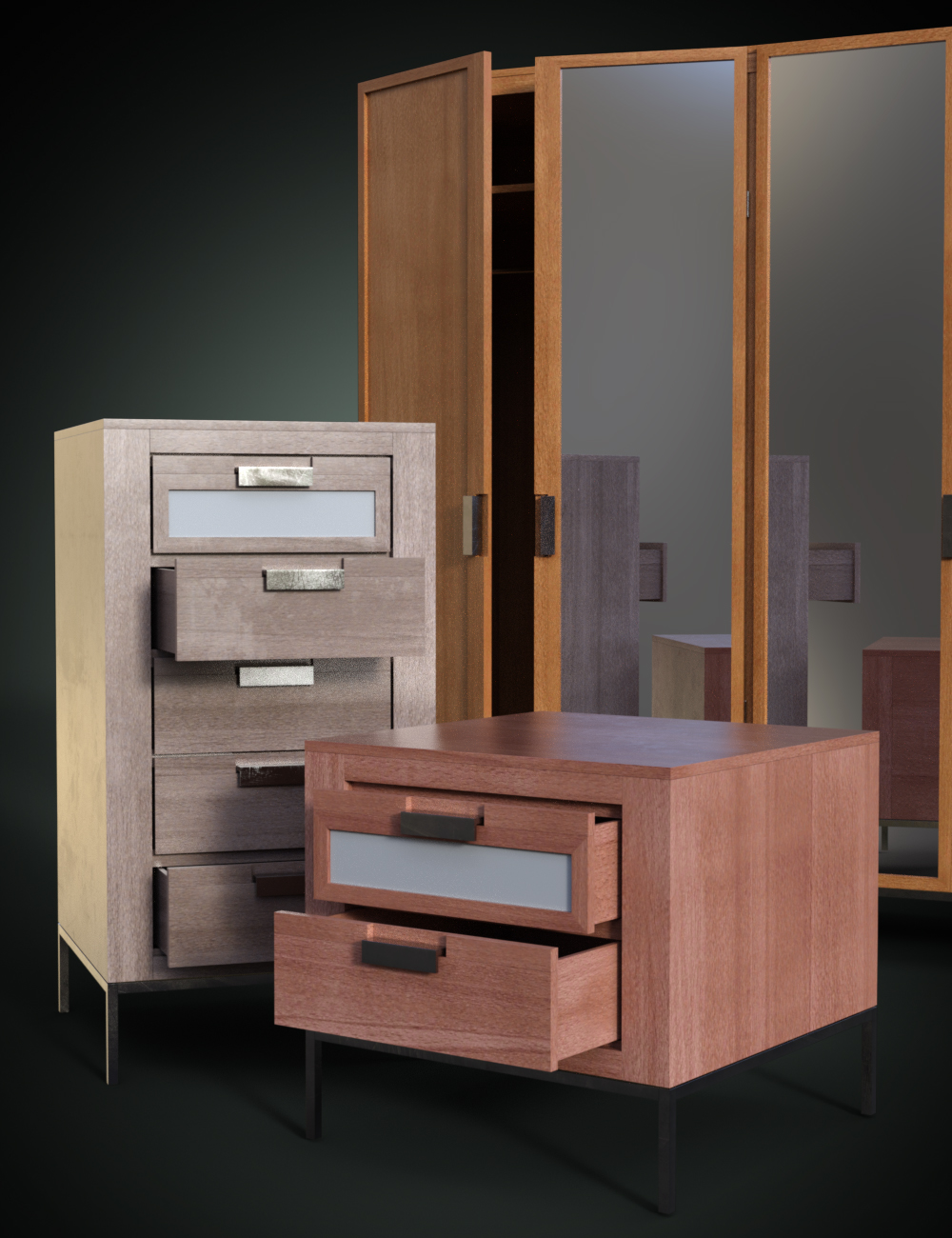 B.E.T.T.Y. Modern Dressers by: B.E.T.T.Y, 3D Models by Daz 3D