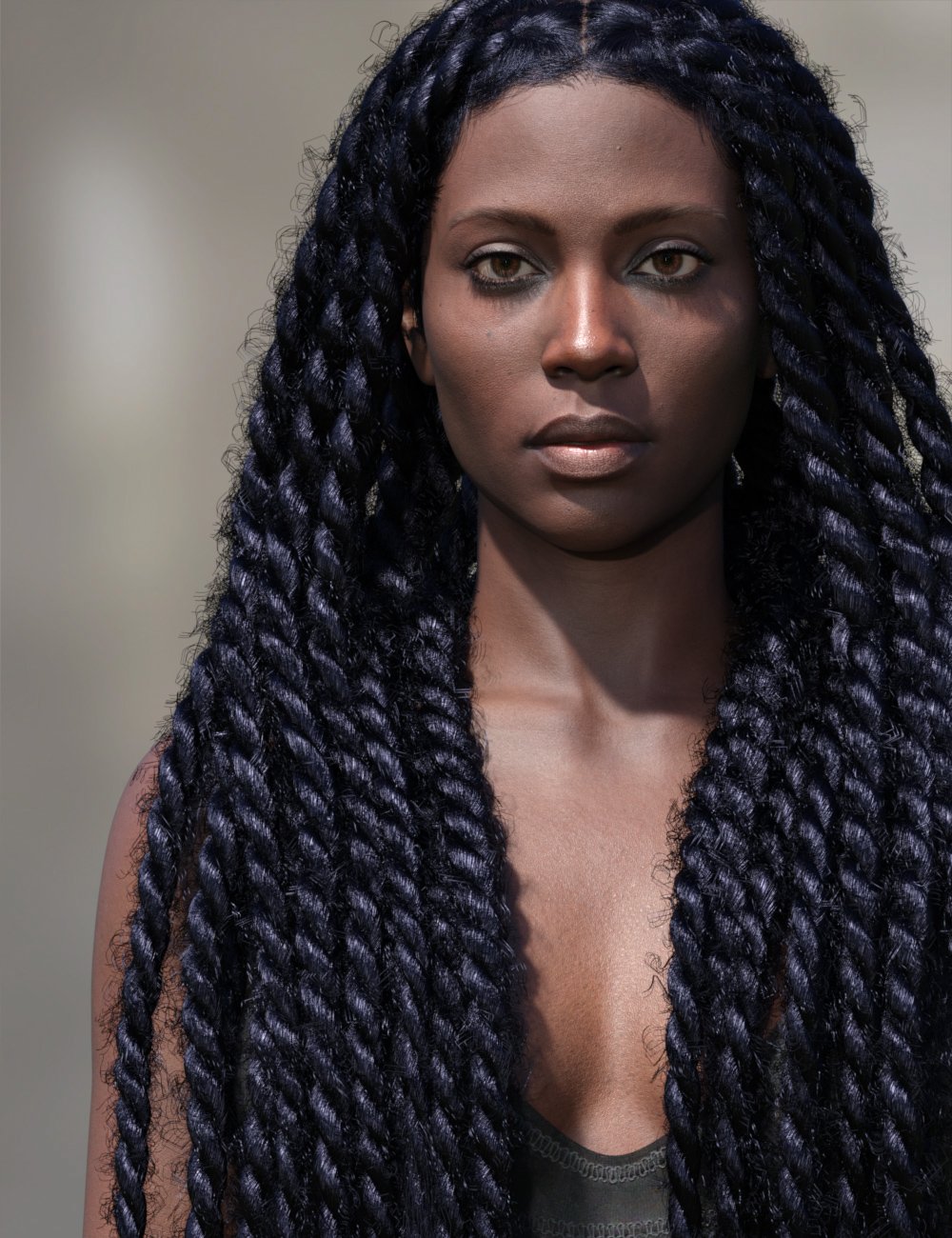 Twist Hair for Genesis 9 by: Mihrelle, 3D Models by Daz 3D