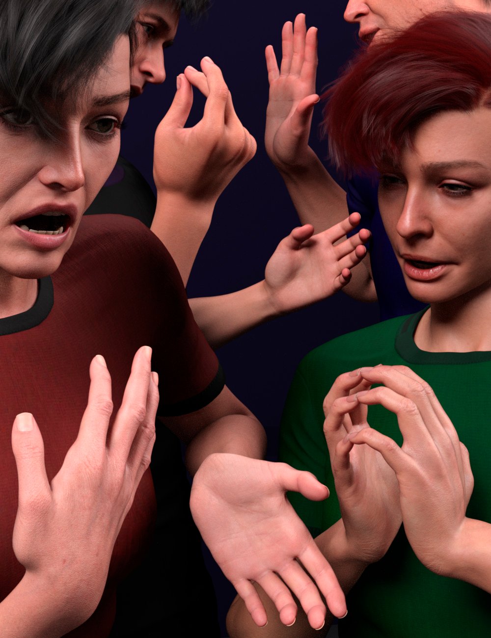 Dialogue Gestures Beat and Deictic for Genesis 9 by: dobit, 3D Models by Daz 3D