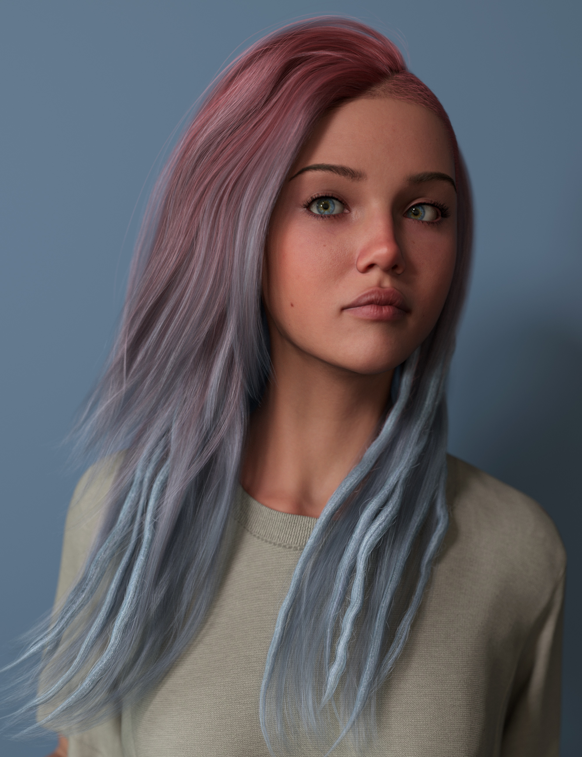 Sidecut Hair and Dreads Color Expansion by: outoftouch, 3D Models by Daz 3D