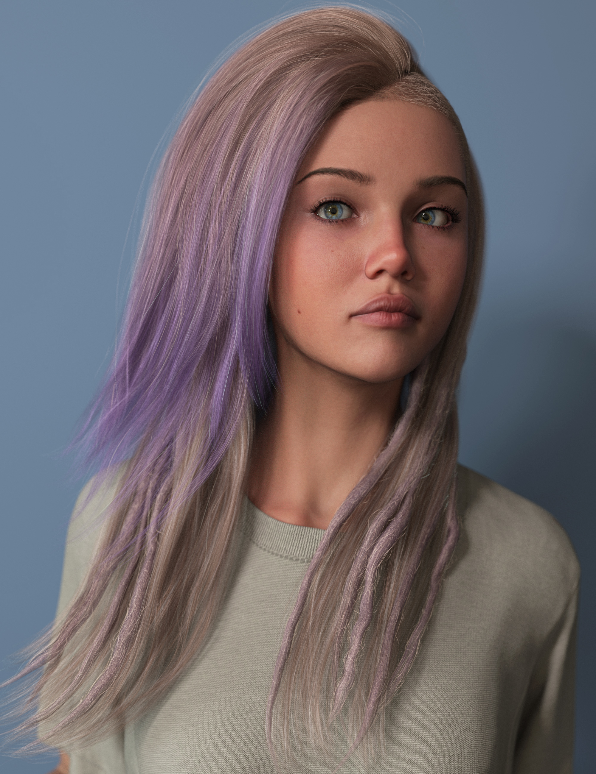 Sidecut Hair and Dreads Color Expansion | Daz 3D