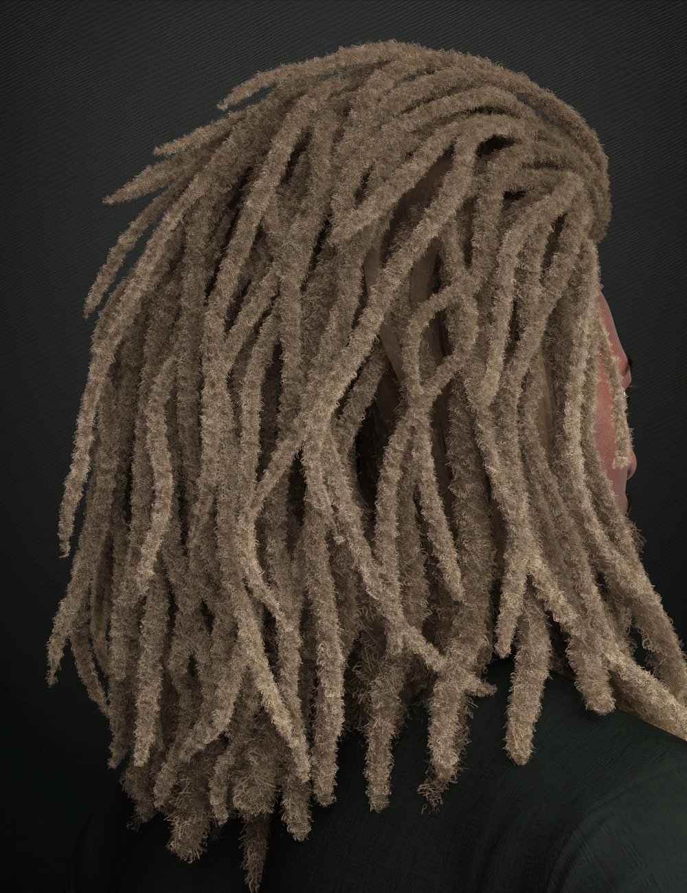 Leo Dreads Hair for Genesis 9 | Daz 3D