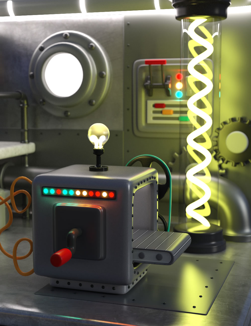 Robot Room by: SilvaAnt3d, 3D Models by Daz 3D
