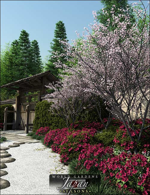 World Gardens Japan Seasons by: HowieFarkes, 3D Models by Daz 3D