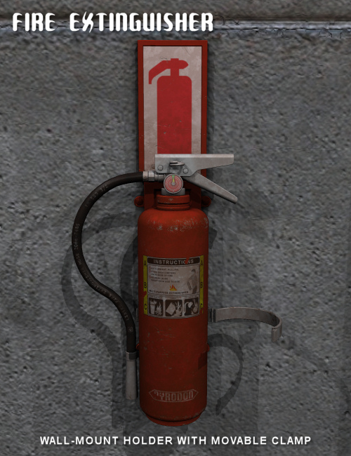 Fire Extinguisher by: Nightshift3D, 3D Models by Daz 3D