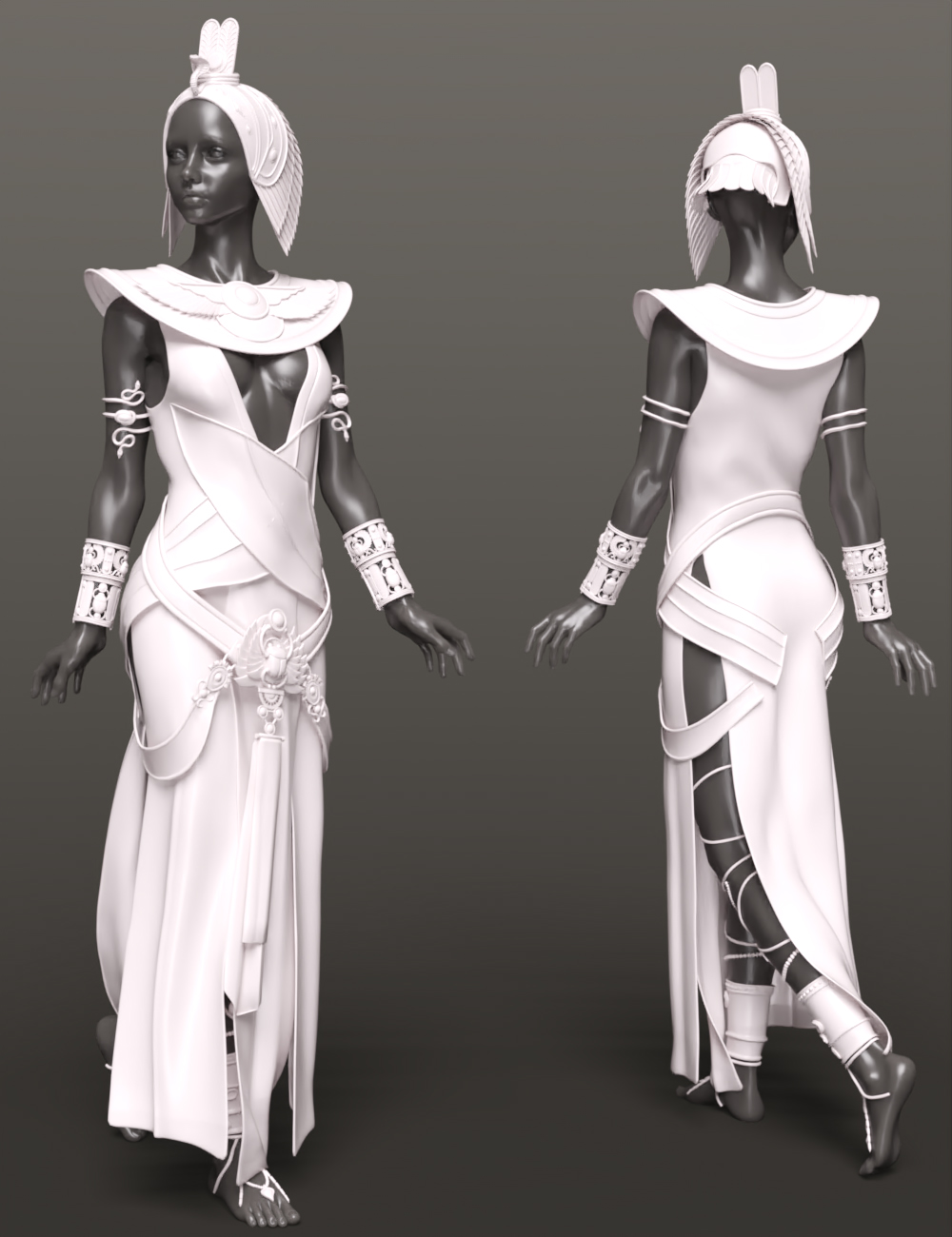 BW Cairo Grace Outfit For Genesis 9, Genesis 8, and 8.1 Female | Daz 3D