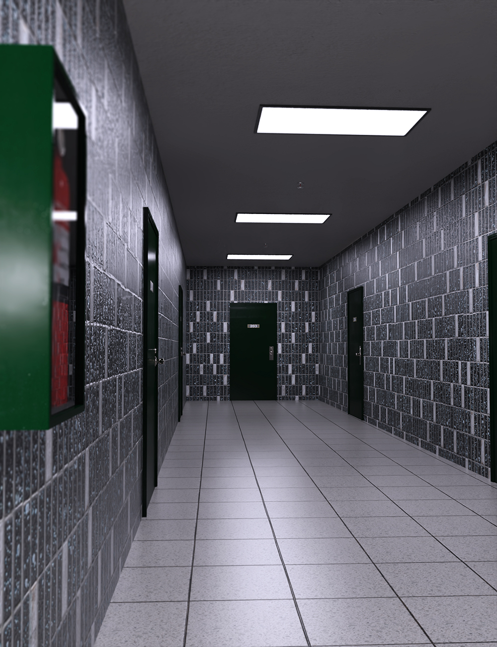 FH Apartment Corridor by: , 3D Models by Daz 3D