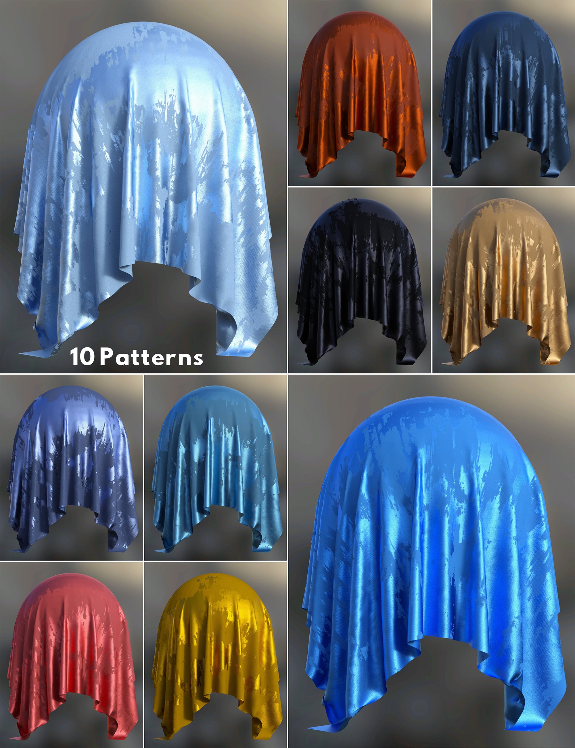 Brushed Metallic Denim Iray Shaders - Merchant Resource | Daz 3D