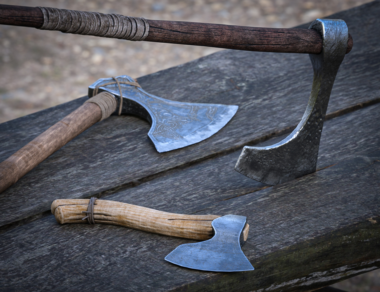 Bw Viking Warrior Weapons Daz 3d 
