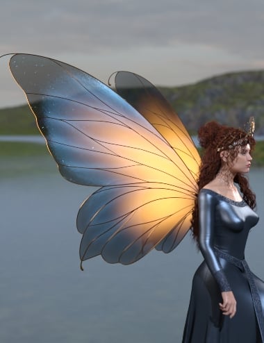 Aethereal Fairy Wings for Genesis 9 and 8 | Daz 3D