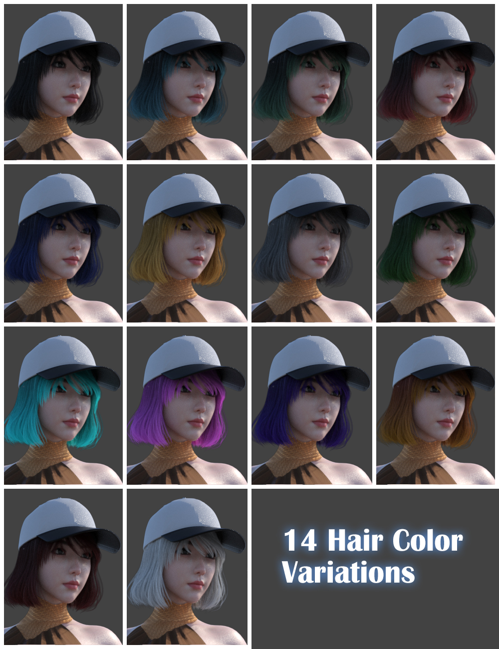 JL Mia Hair for Genesis 9 Daz 3D