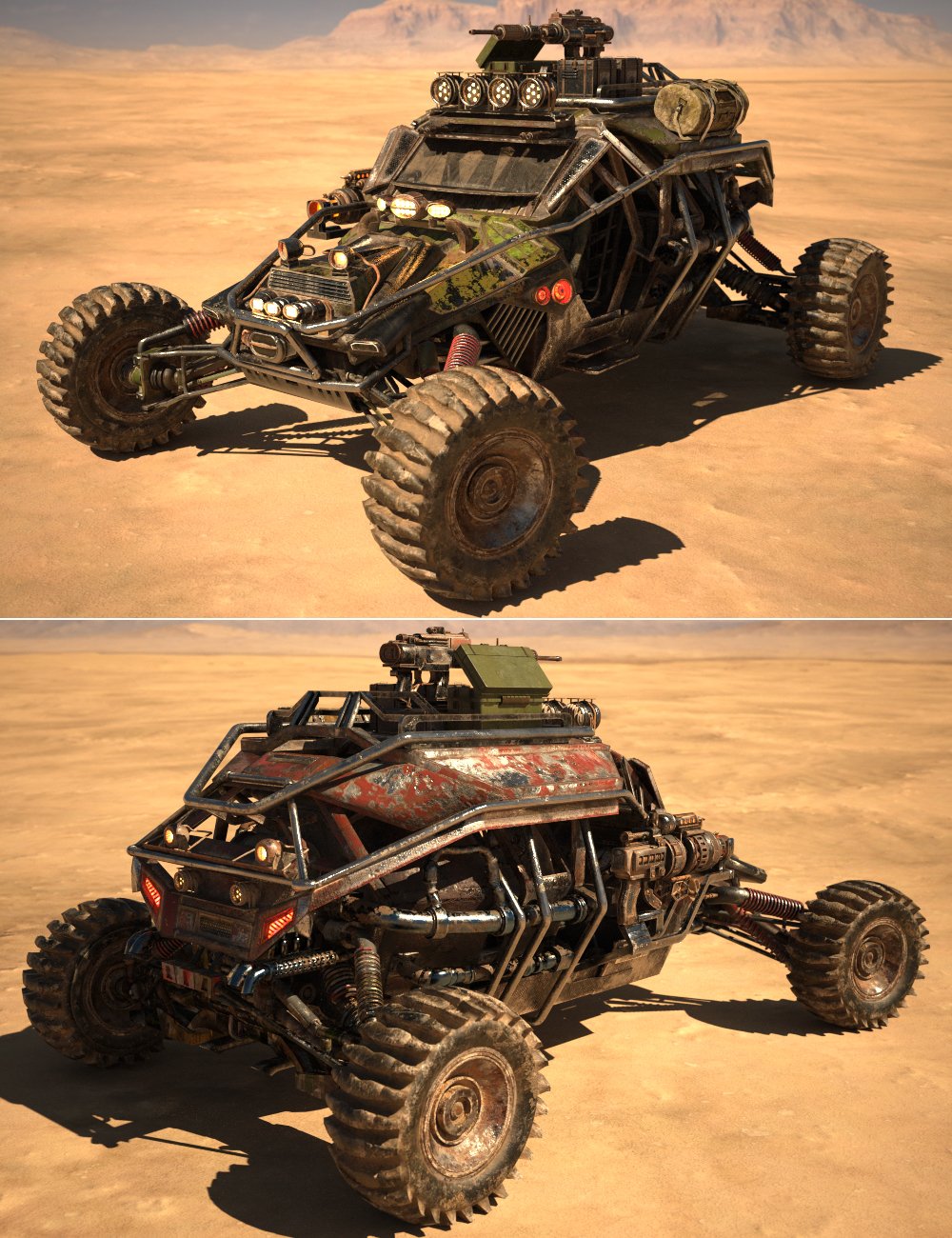 XI Dystopian Desert Buggy by: Xivon, 3D Models by Daz 3D