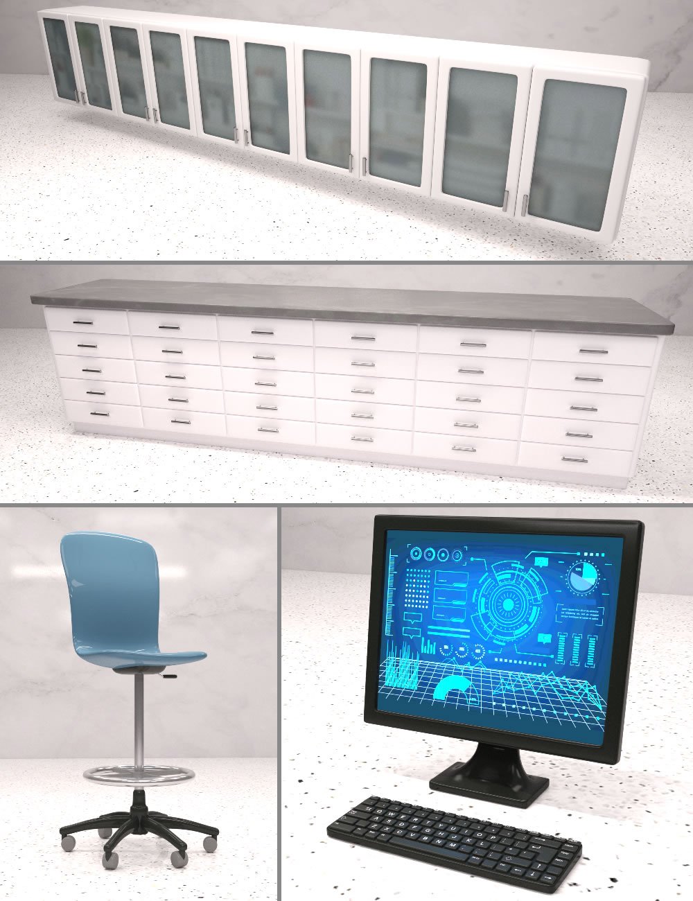 Mini Scenes Science Lab | Daz 3D