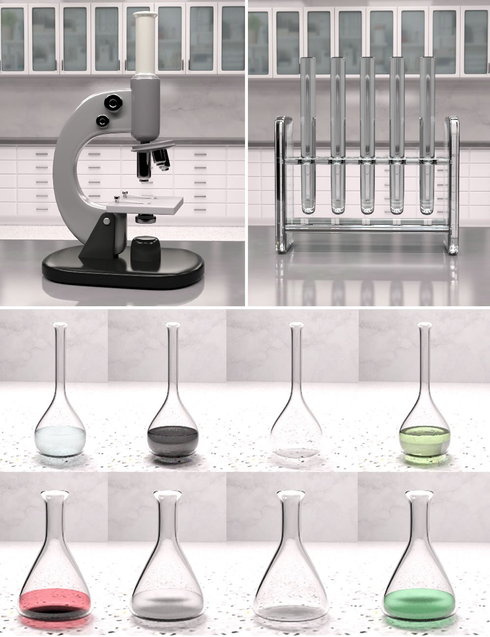 Mini Scenes Science Lab | Daz 3D