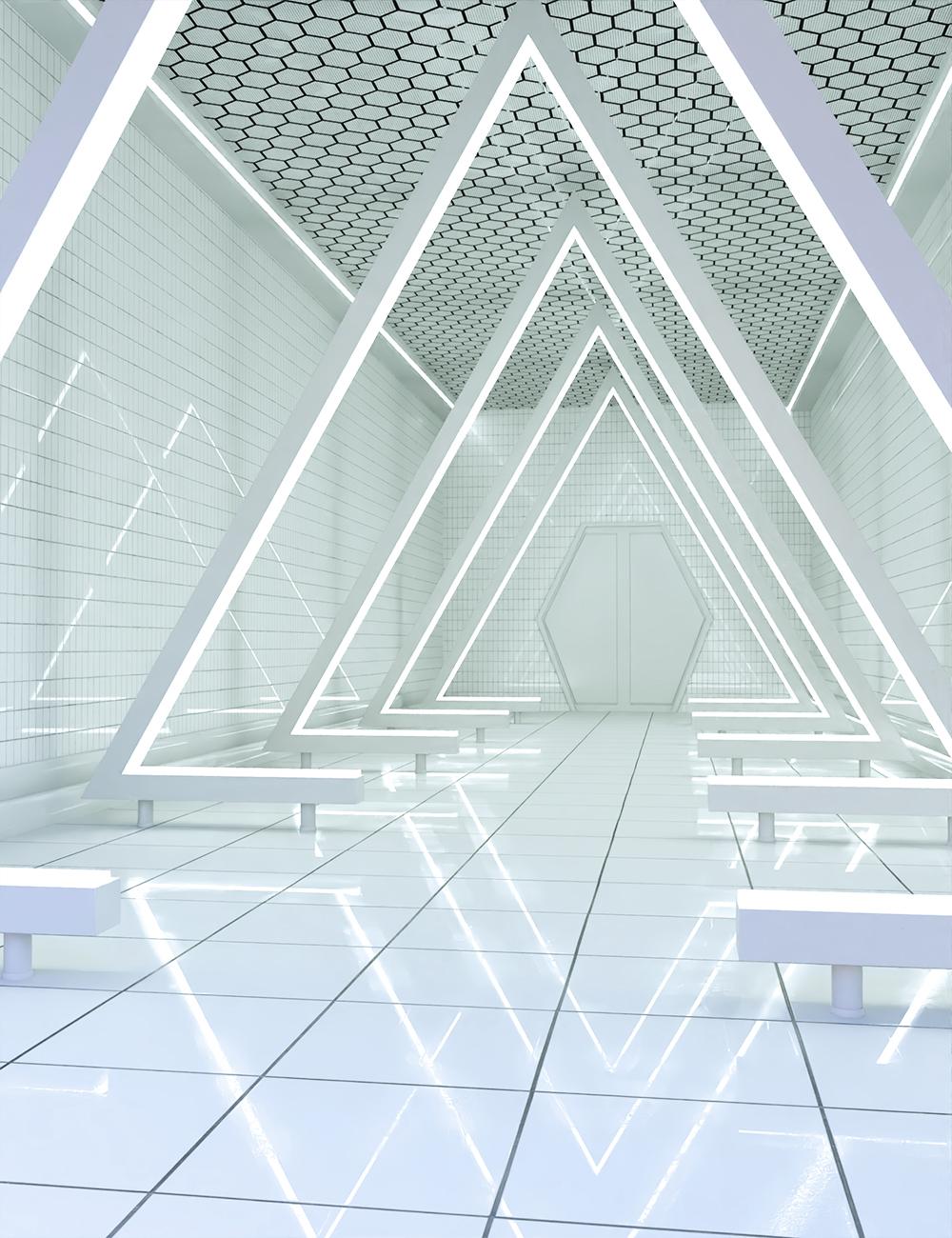 FH Sci-Fi Hallway Vignette by: , 3D Models by Daz 3D