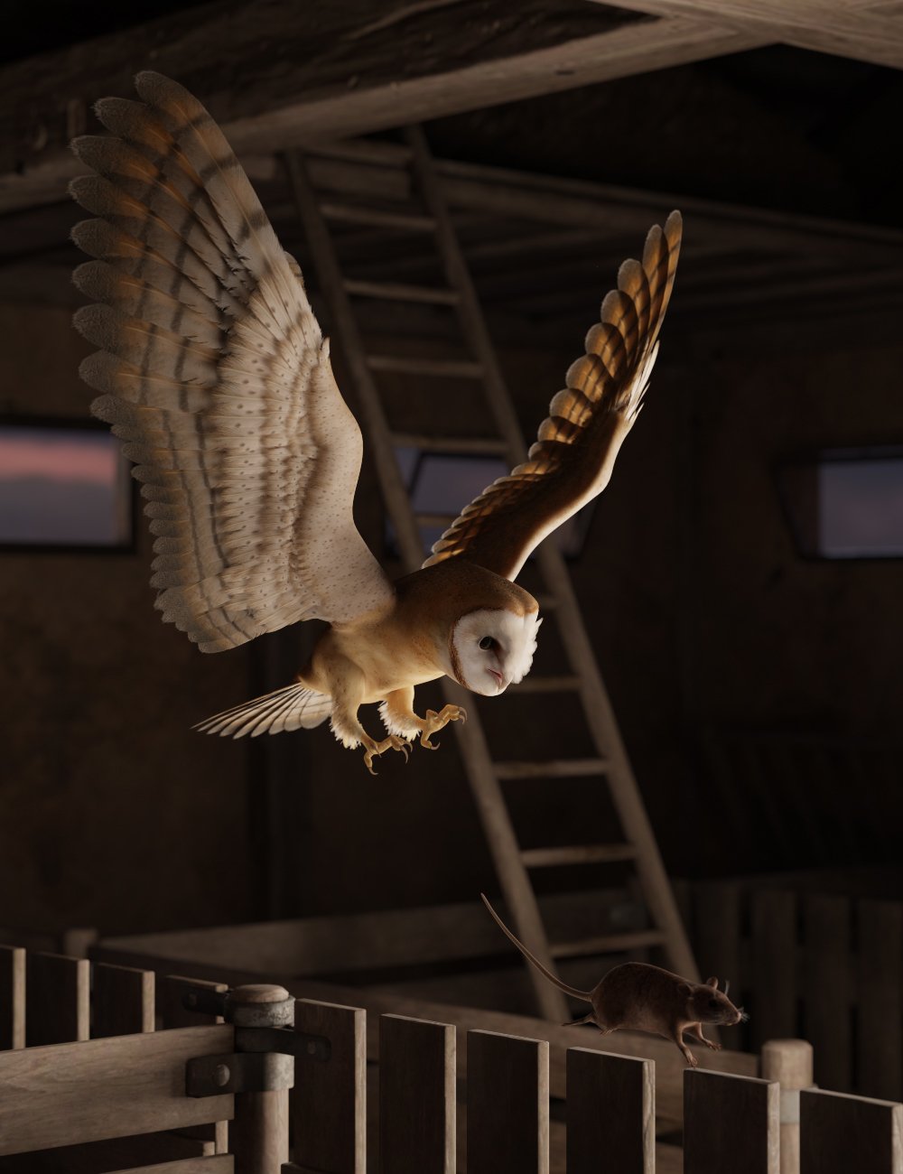 DS Fantasy Owl by: Deepsea, 3D Models by Daz 3D