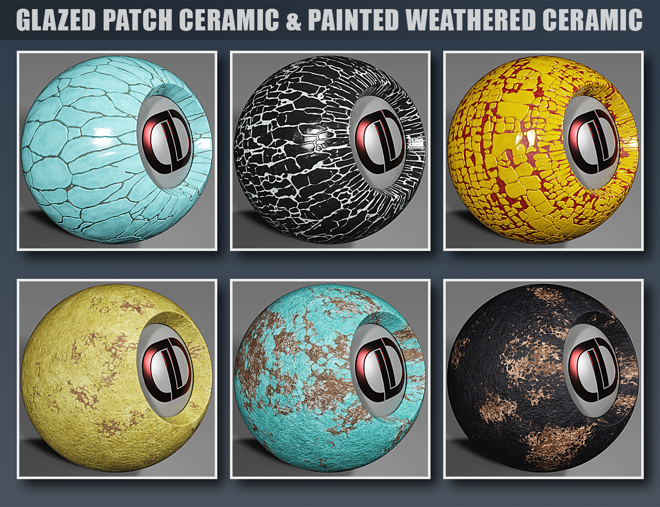 DD PBR Ceramic Shaders for Iray Vol 2 | Daz 3D