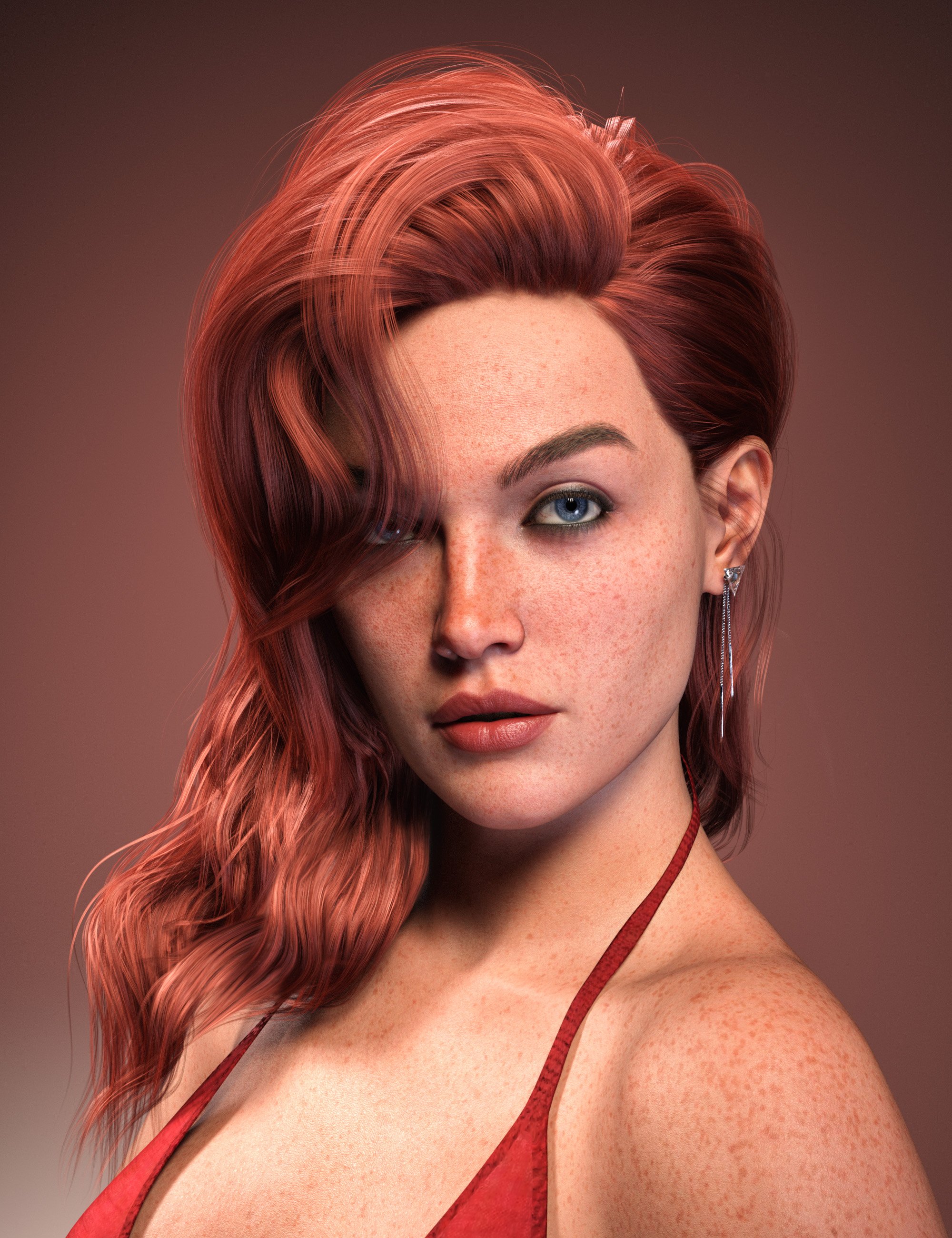 FE Surtr Hair for Genesis 9 by: FeSoul, 3D Models by Daz 3D