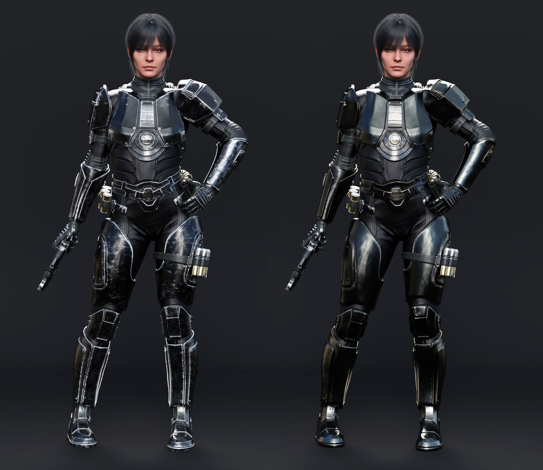 Futuristic Guardian Outfit Texture Add-On | Daz 3D