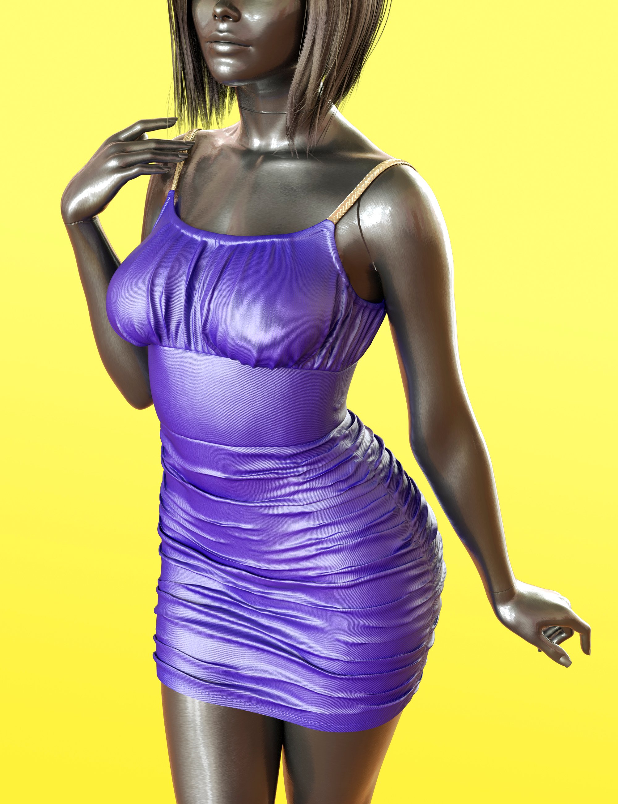 dForce Every Day Club Mini Dress for Genesis 9 Feminine by: Blue Rabbit, 3D Models by Daz 3D