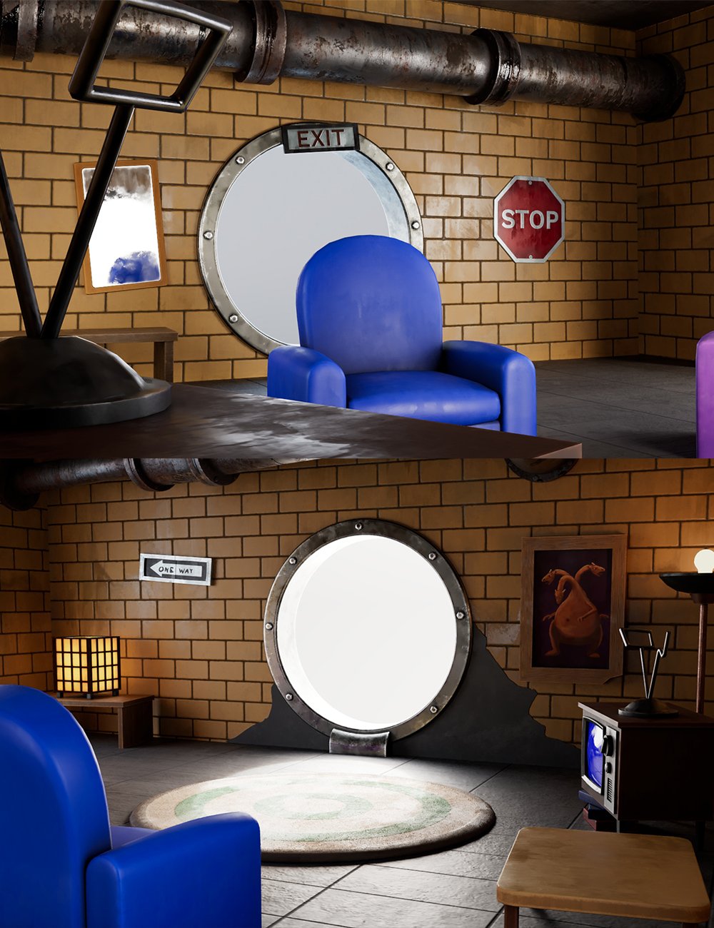 XI Sewer Dwelling by: Xivon, 3D Models by Daz 3D