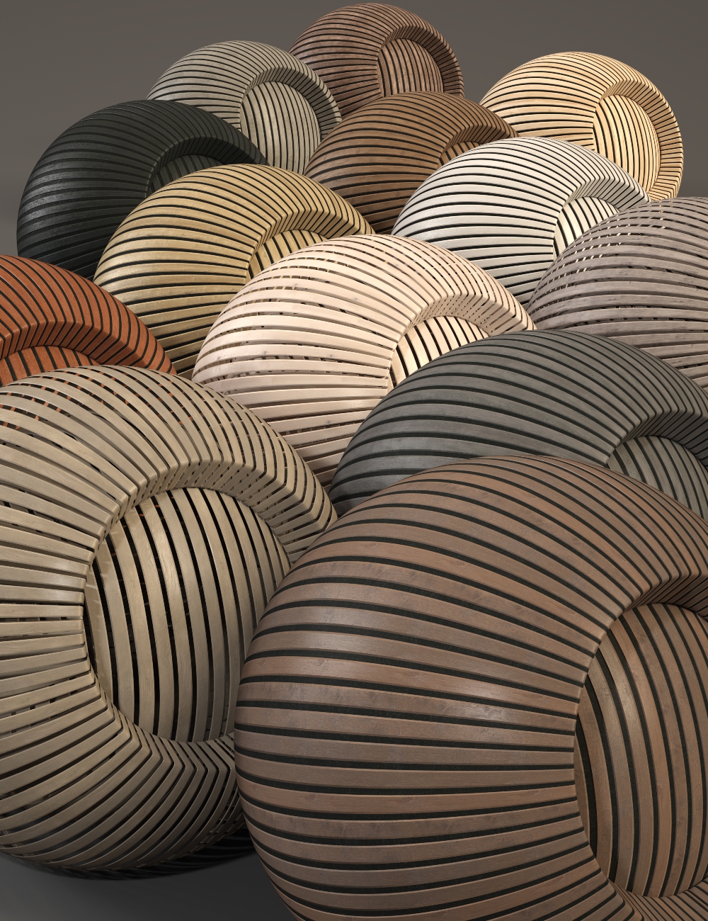 Wooden Slats - Iray Shaders by: Dimidrol, 3D Models by Daz 3D