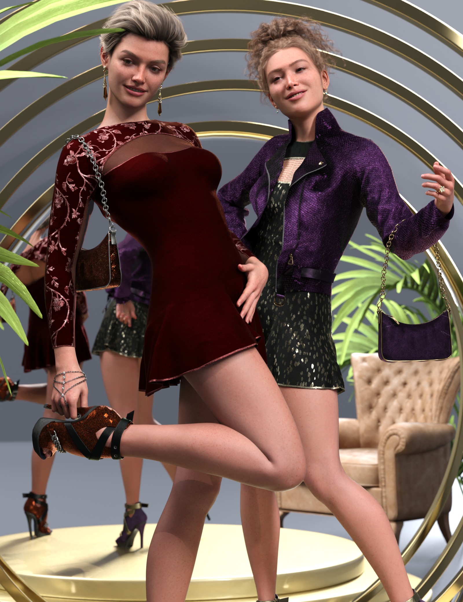 Versatility for dForce Elowen for Genesis 9 Feminine by: , 3D Models by Daz 3D