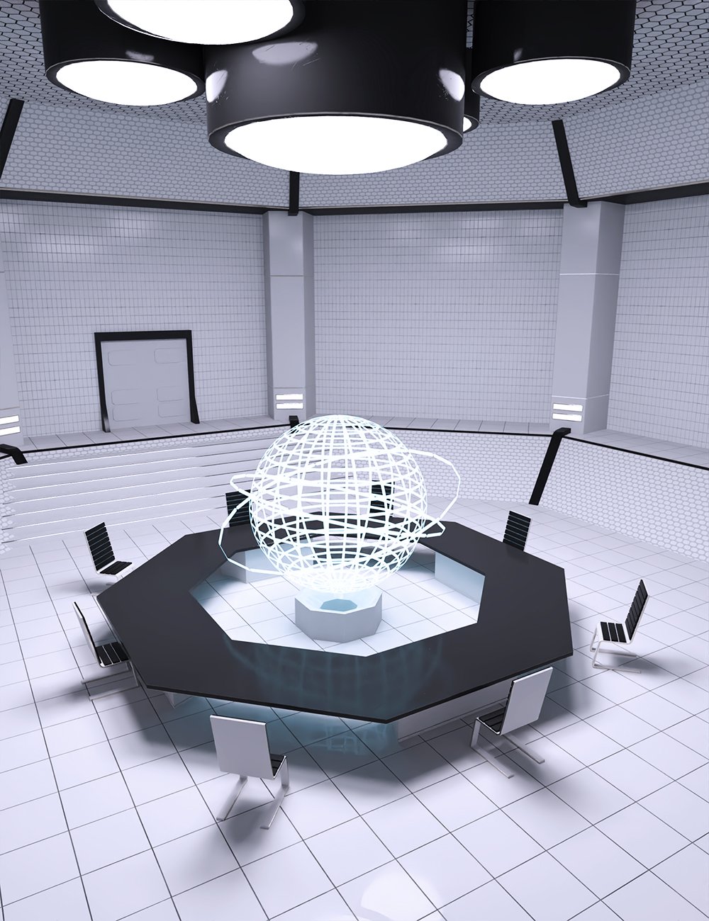 FH Sci-Fi Chamber Room by: Foxhound, 3D Models by Daz 3D