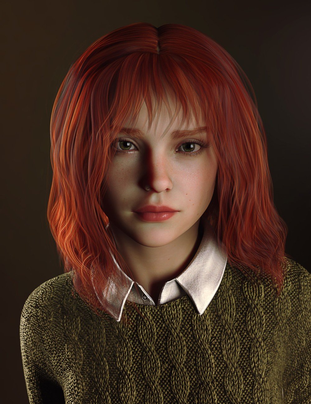 CL Shaggy Bob Hair for Genesis 9 by: Cleric, 3D Models by Daz 3D