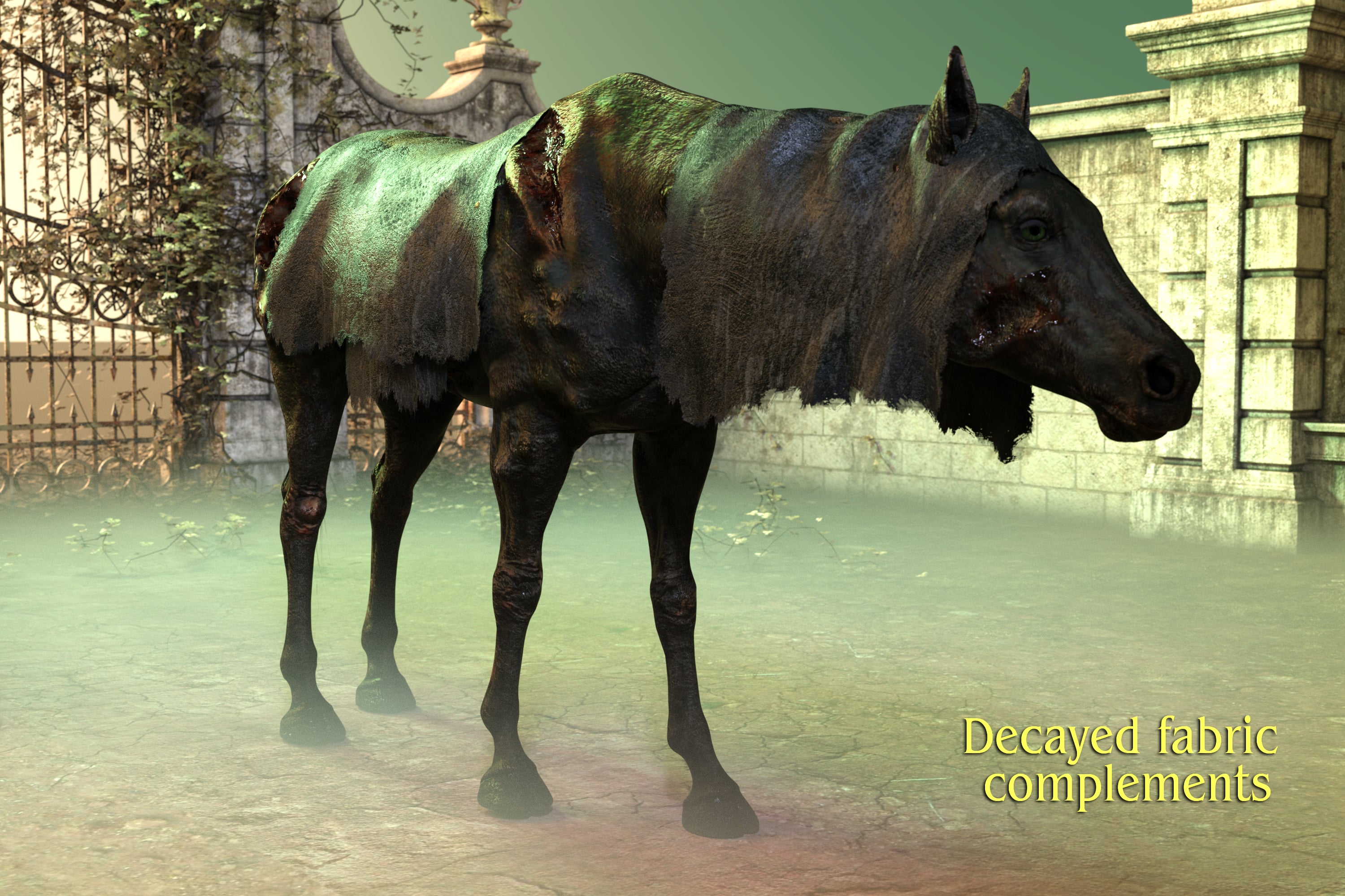 M3D Pestilence Horse for Horse 3 Daz 3D