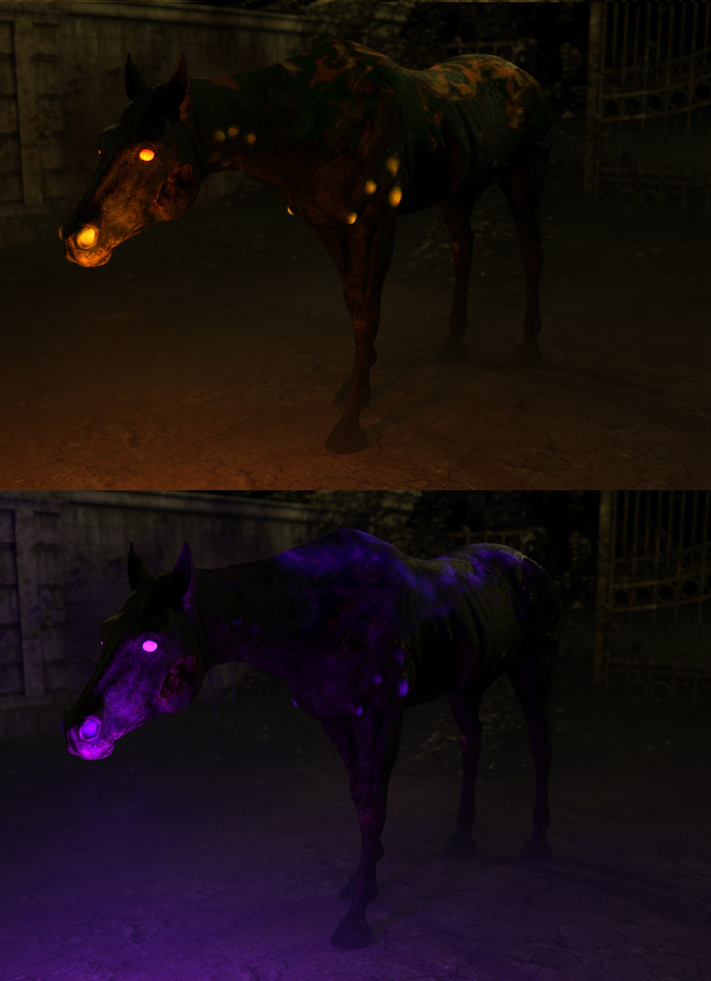 M3D Pestilence Horse for Horse 3 Daz 3D
