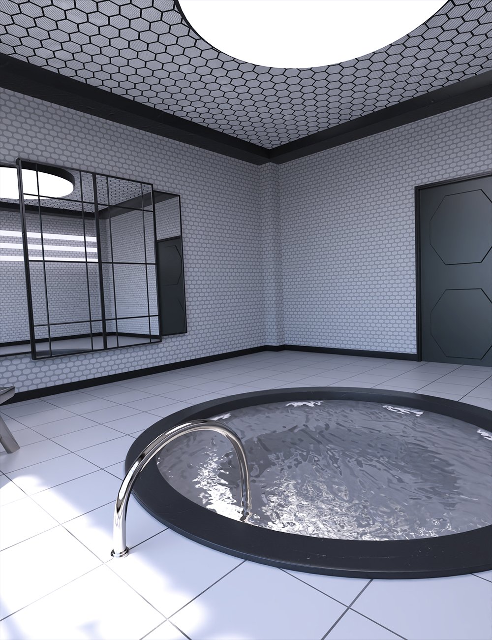 FH Sci-Fi Hot Tub Room by: Foxhound, 3D Models by Daz 3D