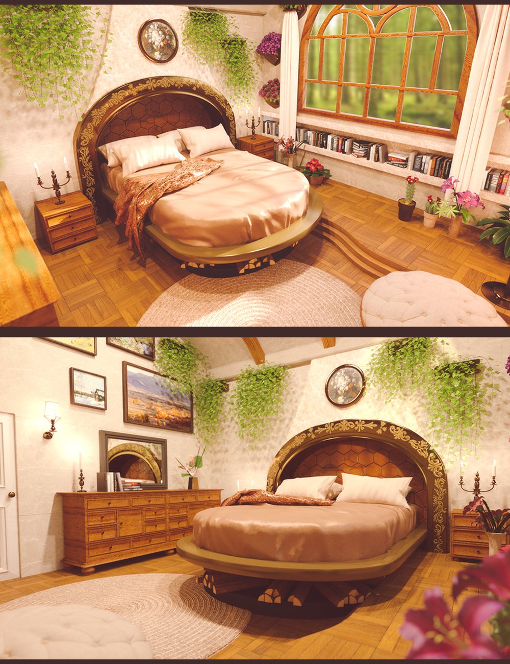 Fairy Tale Bedroom by: Polish, 3D Models by Daz 3D