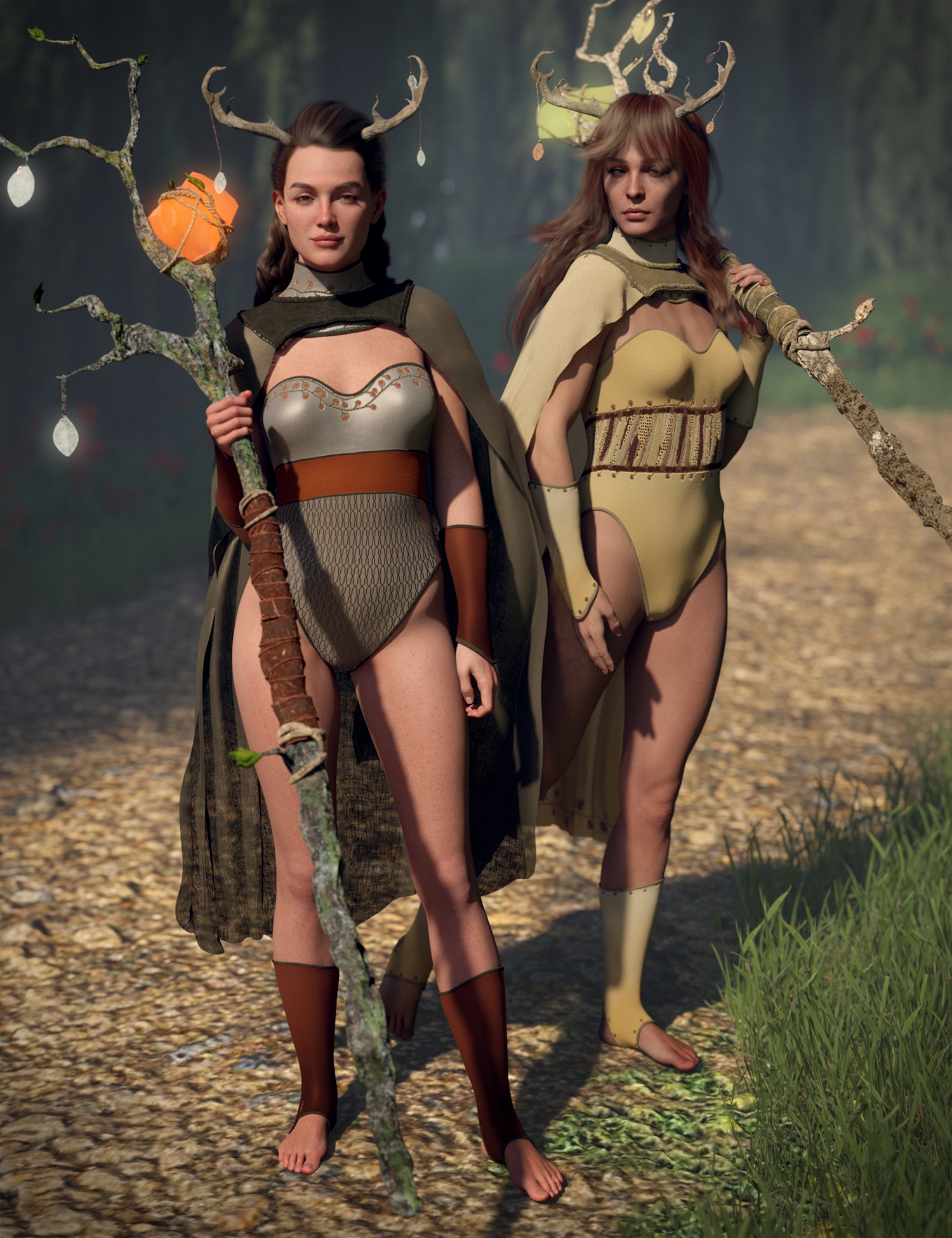 Druid's Charms Texture Addon by: Lyoness, 3D Models by Daz 3D