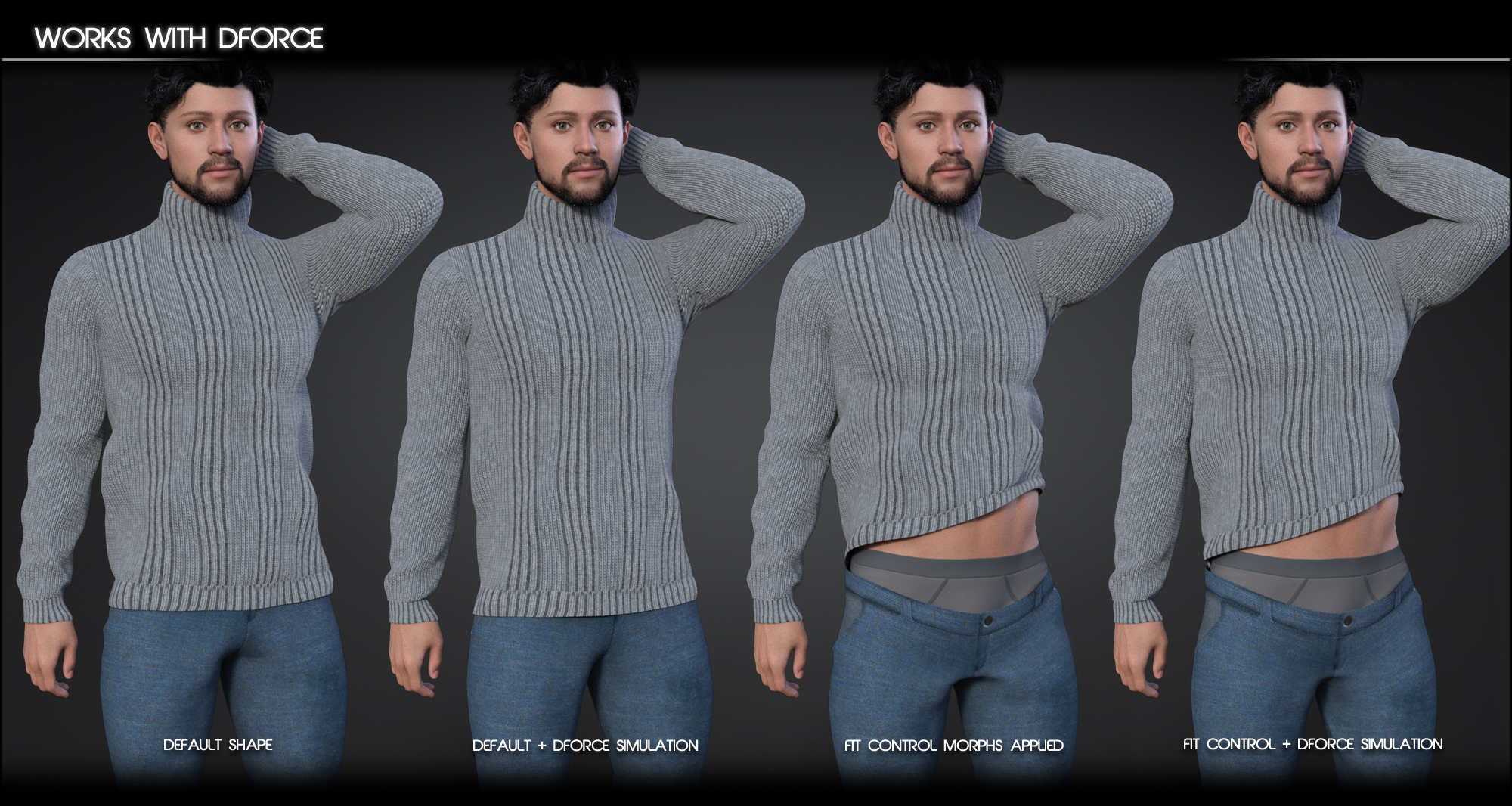 Fit Control for Genesis 9 Masculine Edition | Daz 3D